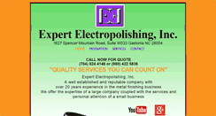 Desktop Screenshot of expertelectropolishing.com